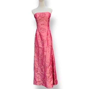 Jessica McClintock Pink Strapless Dress